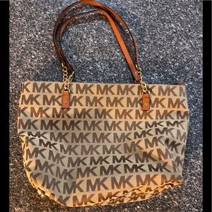 MICHEAL KORS Canvas Bucket Bag